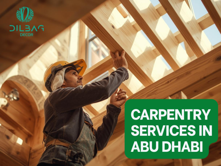 Carpentry services in Abu Dhabi.