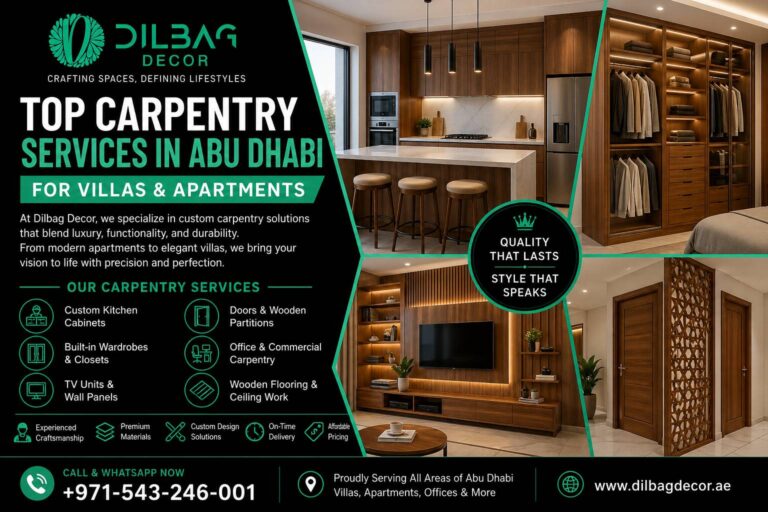 Top Carpentry Services in Abu Dhabi for Villas & Apartments